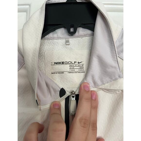 Nike Golf Women's White Gray Therma Fit Sleeveless Full Zip Victory Vest Size XS - Picture 5 of 6